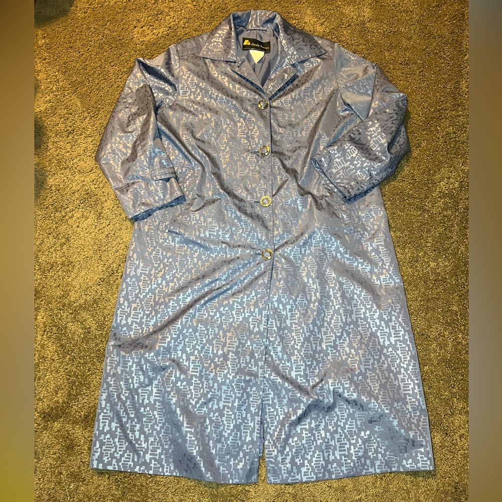 Claude Havrey blue rain Coat